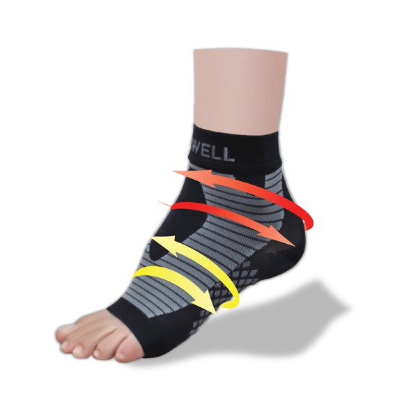  MedicFlow Ankle Support Sleeve (Octa-Stability Graduated Compression)